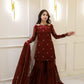 BL-MAROON GHARARA FIT